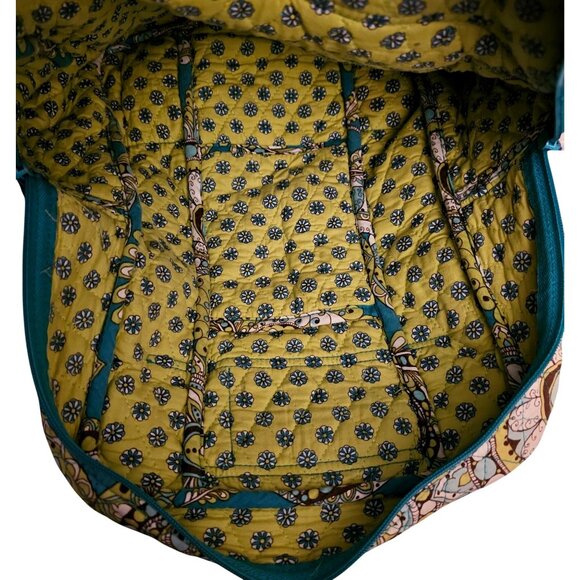 Vera Bradley Paisley Print Backpack With Multiple Compartments & Adjustable Stra - Picture 9 of 10